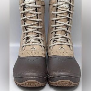 The North Face Women Shellista II Mid Waterproof Tan Brown Snow Boots Size 9